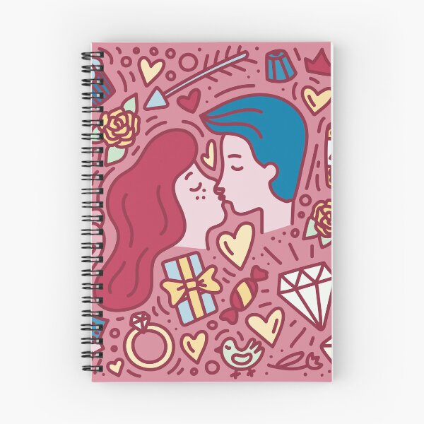 Aperçu de l'œuvre Homme et femme amoureux. Embrasser couple romantique créée et vendue par HelgaScand.