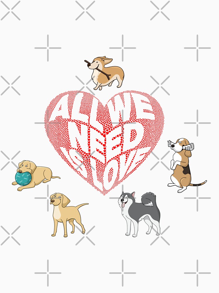 All We Need is Love Dogs by tribbledesign