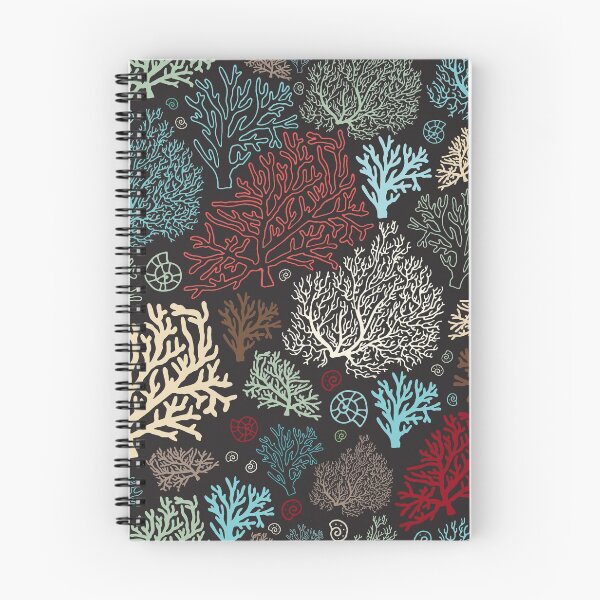 Item preview, Ocean corals on the dark background designed and sold by HelgaScand.