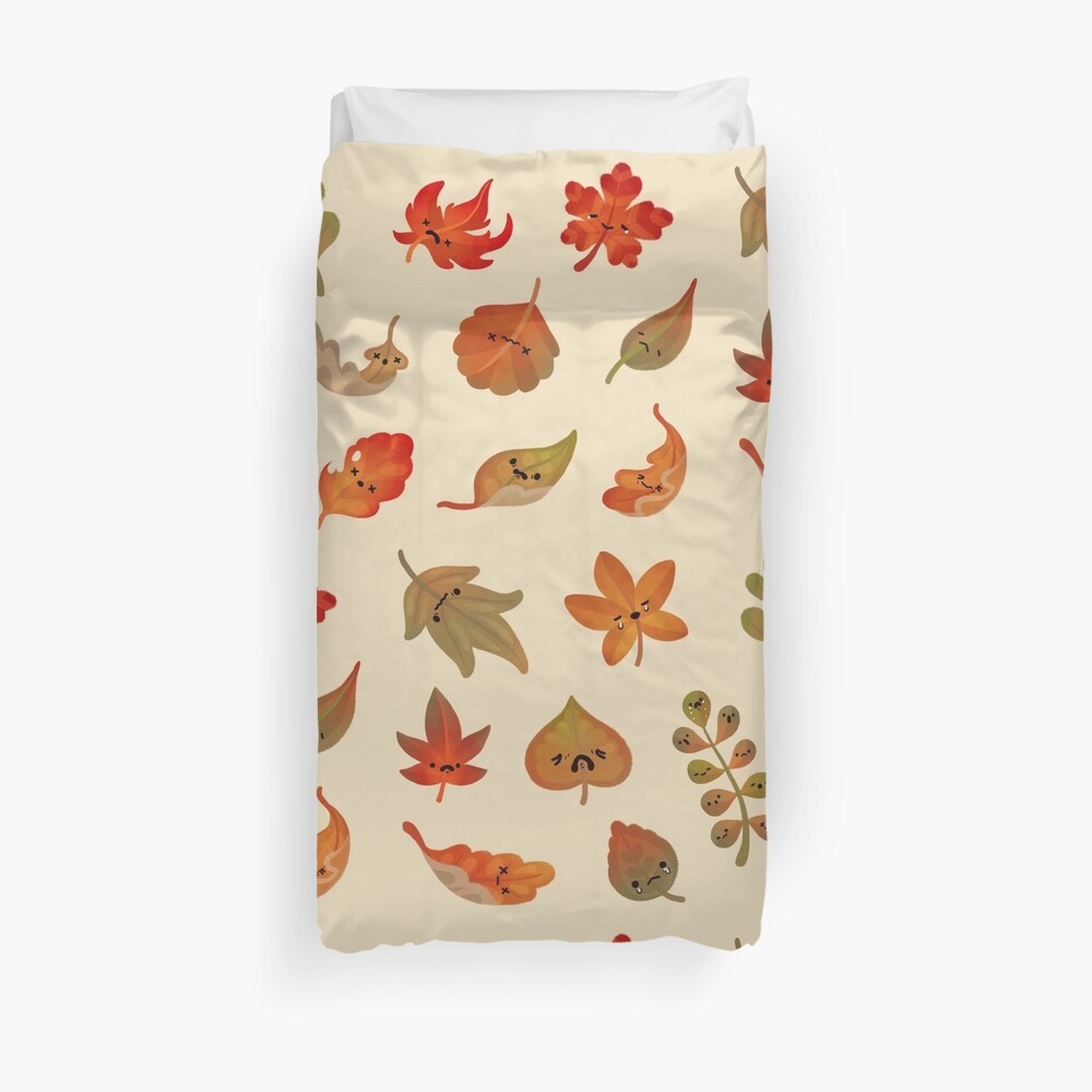 Sad fallen leaves Duvet Cover