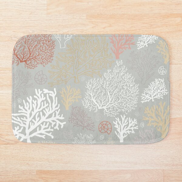 Ocean corals Bath Mat