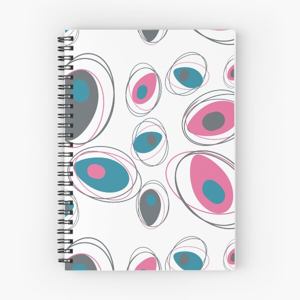 Item preview, Mid Century Modern Abstract Design Teal Gray Pink Retro, MCM designed and sold by funnytshirtemp.
