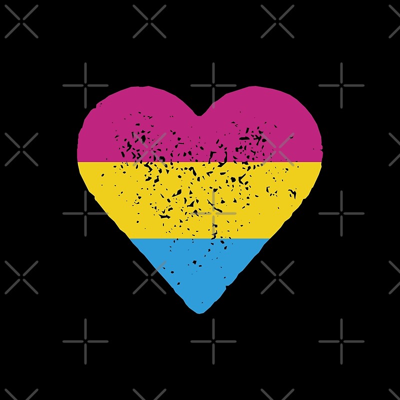 Pans Love Pansexual Heart Pansexuality By Queer Pride Shop Redbubble