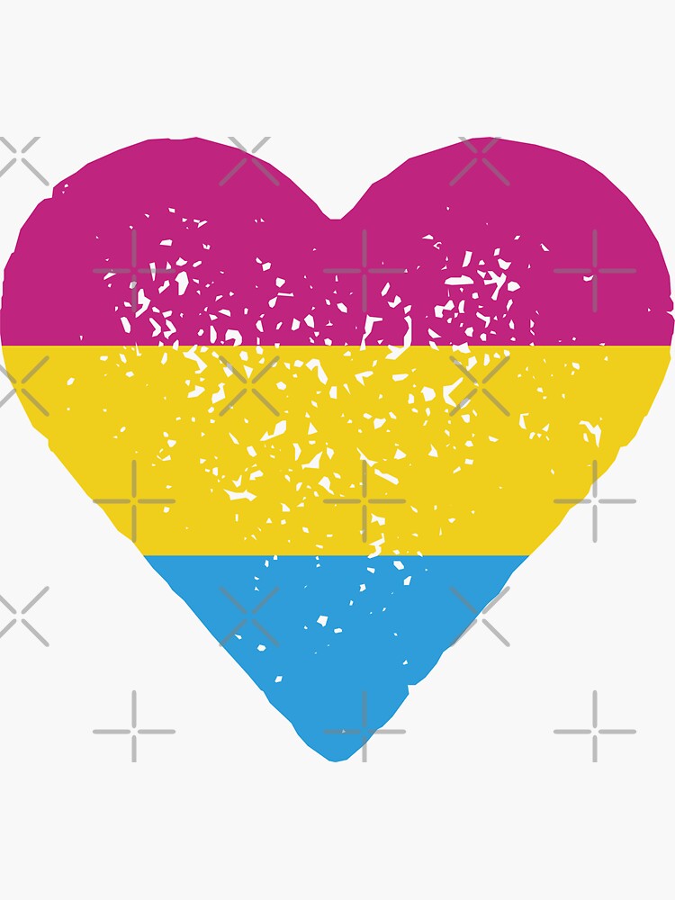 Pans Love Pansexual Heart Pansexuality Sticker For Sale By Thequeershop Redbubble 8394