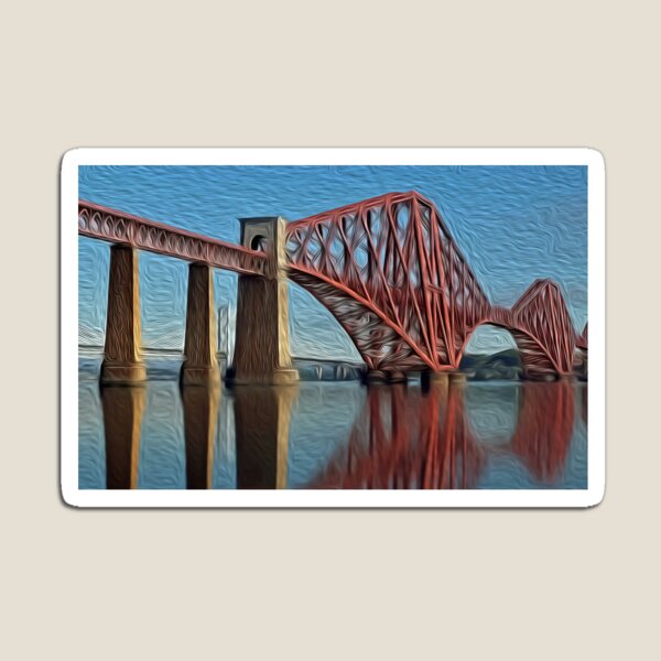 Item preview, Forth Rail Bridge Digital Art designed and sold by davidelder.