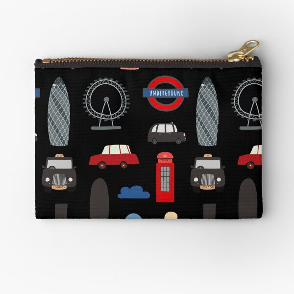 Item preview, London doodles pattern. Red bus, ferris wheel, black cab etc. designed and sold by HelgaScand.