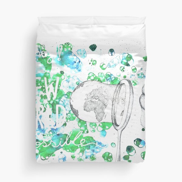 Un Nouveau Monde est Possible! - A New World is Possible! Duvet Cover