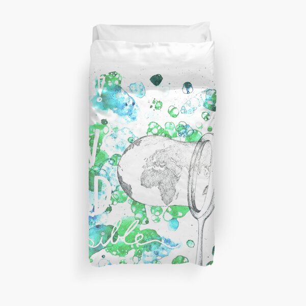 Un Nouveau Monde est Possible! - A New World is Possible! Duvet Cover