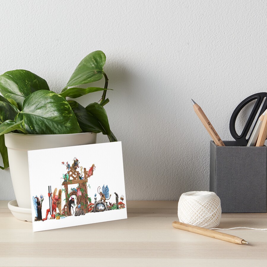 Item preview, Art Board Print designed and sold by InkPotGraphics.