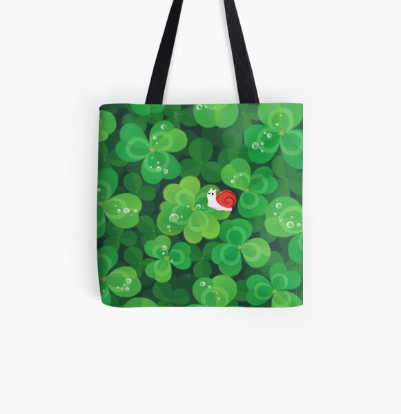 Happy lucky snail All Over Print Tote Bag