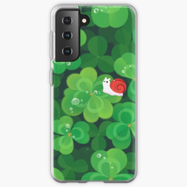 Escargot chanceux heureux Coque souple Samsung Galaxy