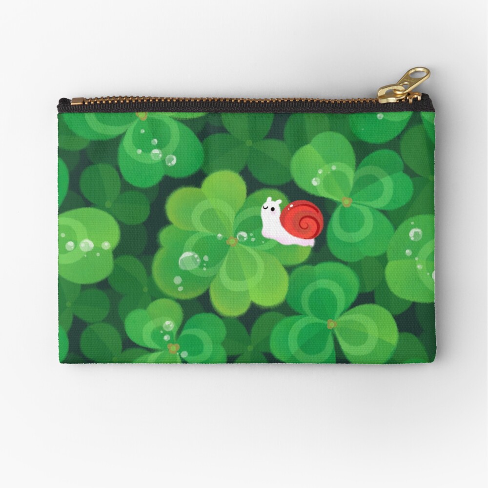 Happy lucky snail Zipper Pouch