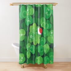 Happy lucky snail Shower Curtain
