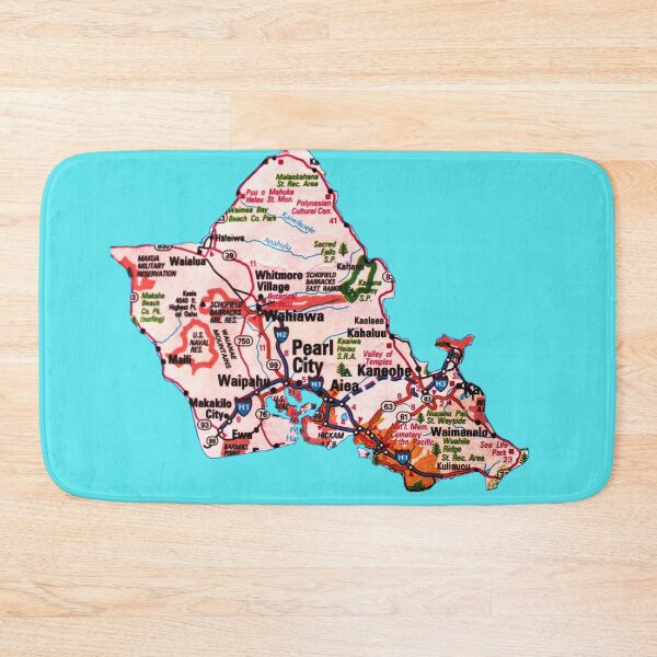 Item preview, Oahu Roadmap designed and sold by Havocgirl.
