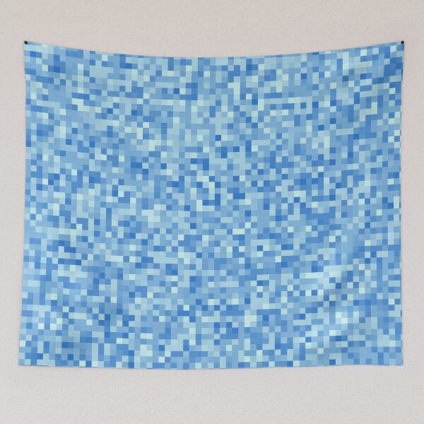 Item preview, Blue Pixelated Pattern designed and sold by BiscuitSnack.