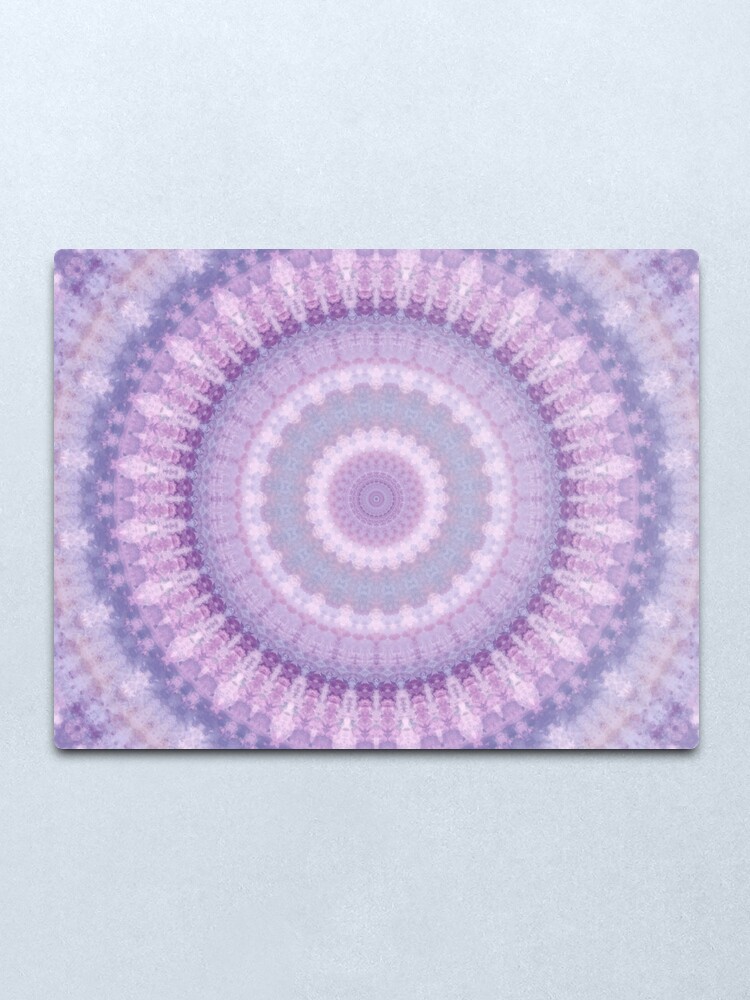 Alternate view of Lilac Kaleidoscope Metal Print