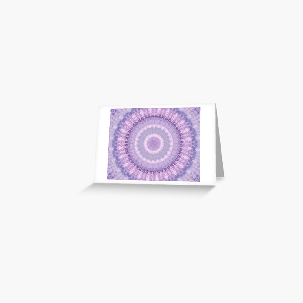 Lilac Kaleidoscope Greeting Card
