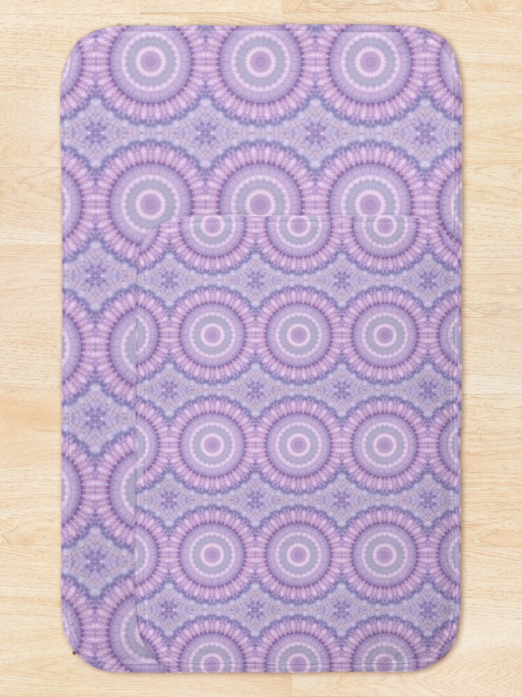 Alternate view of Lilac Kaleidoscope Bath Mat