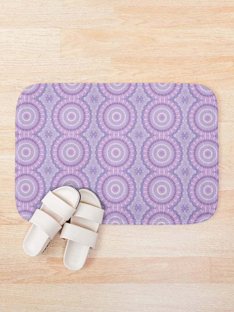 Alternate view of Lilac Kaleidoscope Bath Mat