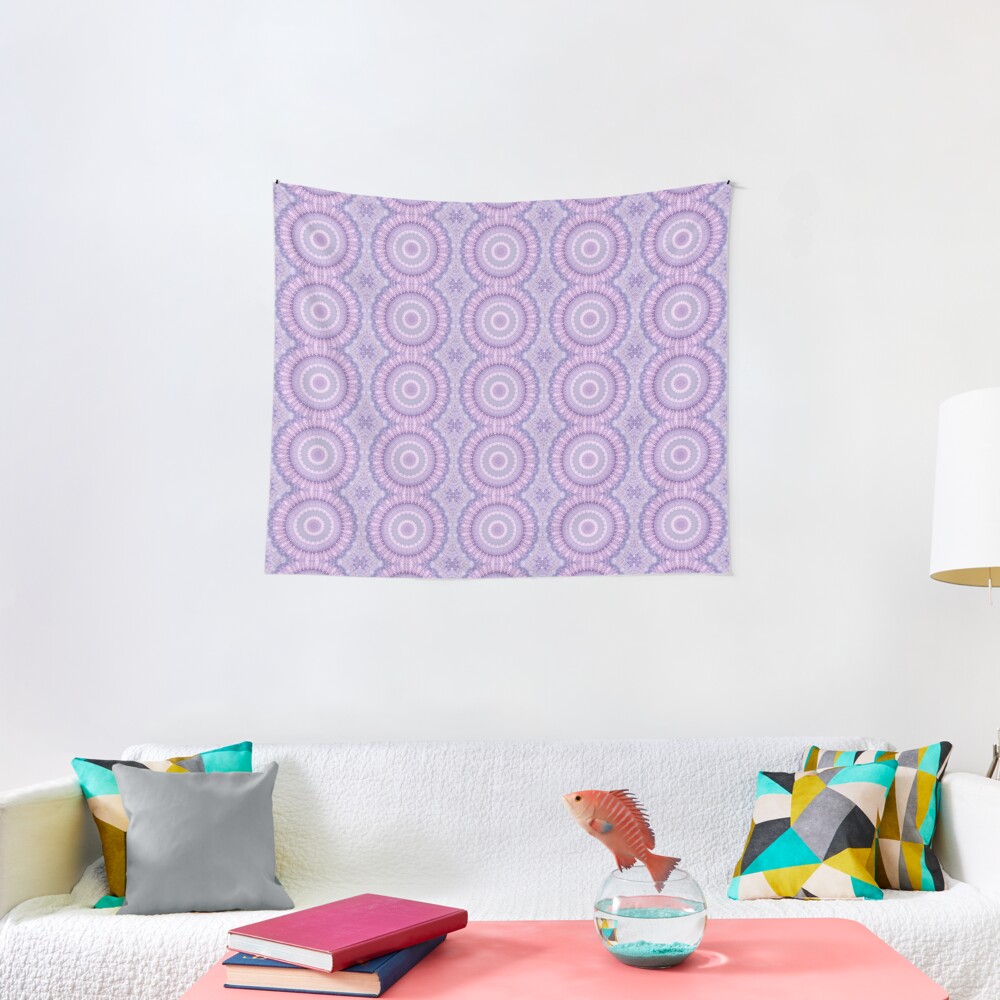 Lilac Kaleidoscope Tapestry