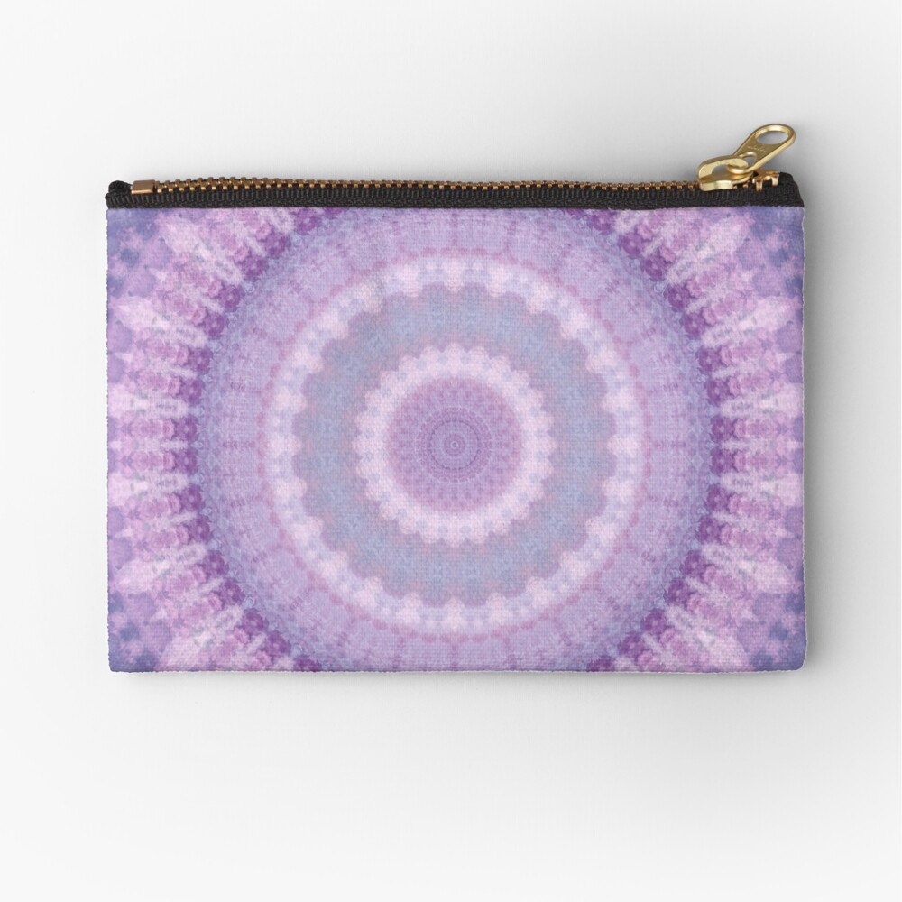 Lilac Kaleidoscope Zipper Pouch