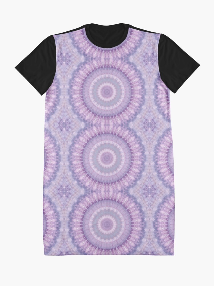 Alternate view of Lilac Kaleidoscope Graphic T-Shirt Dress