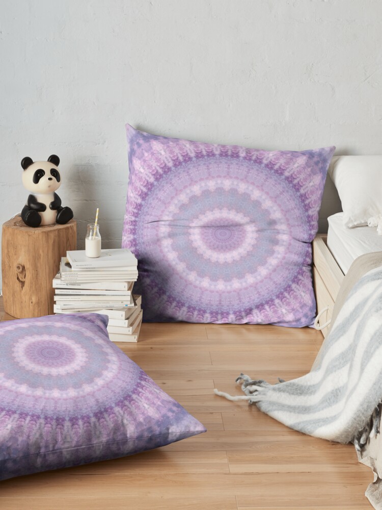 Alternate view of Lilac Kaleidoscope Floor Pillow