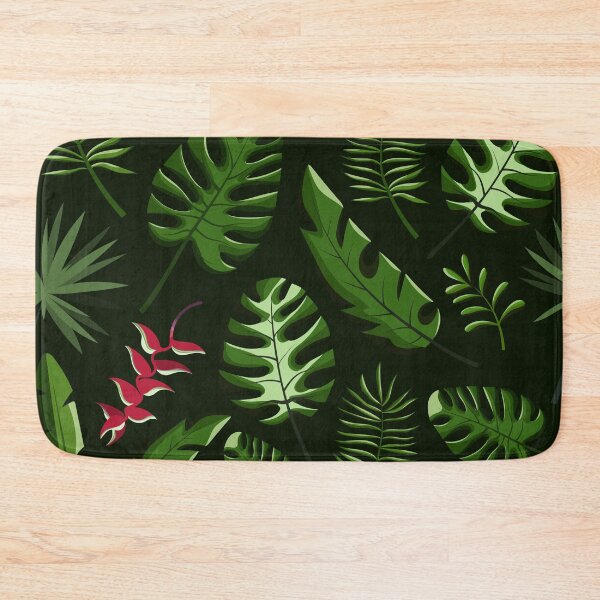 Item preview, Tropical palm leaves summer pattern designed and sold by HelgaScand.