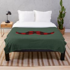 Schnurrbart Fleecedecke