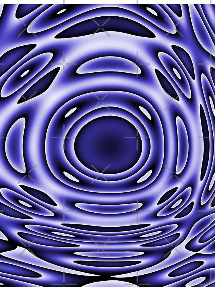 Psychodelia Purple Black and White Groovy Art - Trippy Gift by OneDayArt