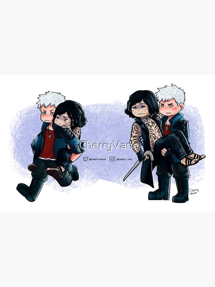 Devil May Cry Print Nero Dante V Vergil Nico Lady 