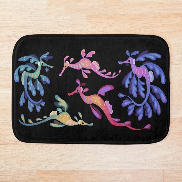 Sea dragons Bath Mat
