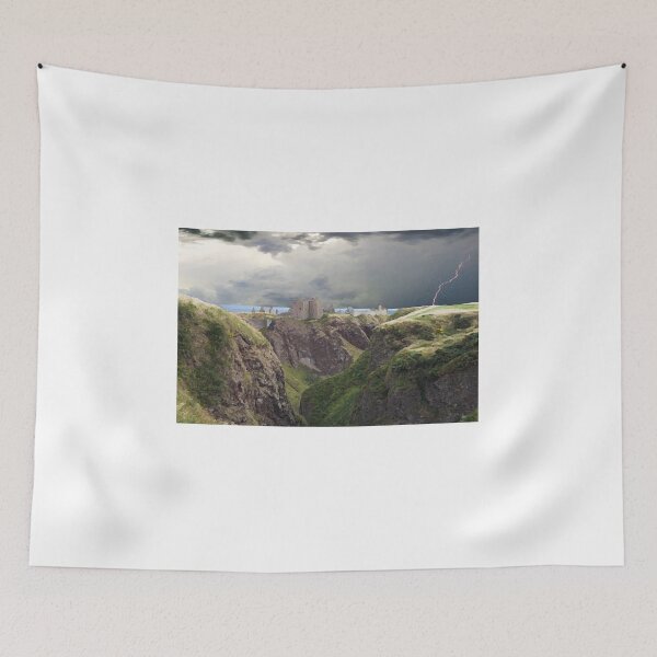 Item preview, Dunnottar castle painting print designed and sold by Julie Bell.