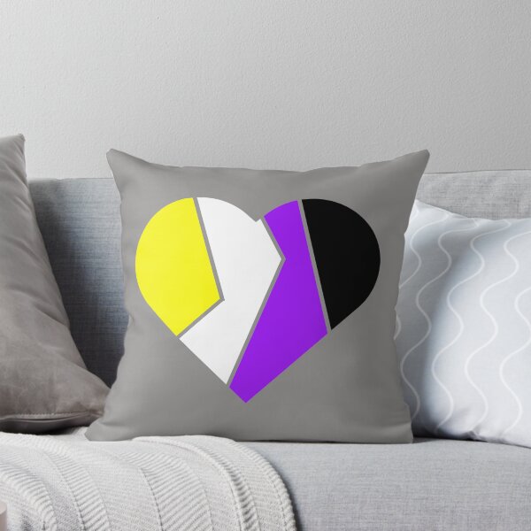 Item preview, Non Binary Pride Flag Heart designed and sold by ElliottJames.
