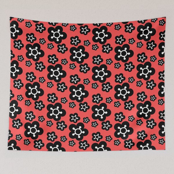 Item preview, black flowers designed and sold by M-Lorentsson.