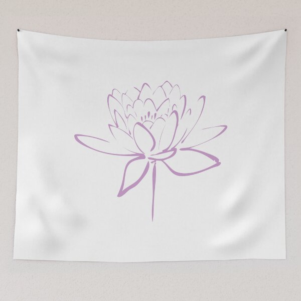 Item preview, Lotus Flower Calligraphy (Lavender) designed and sold by Makanahele.