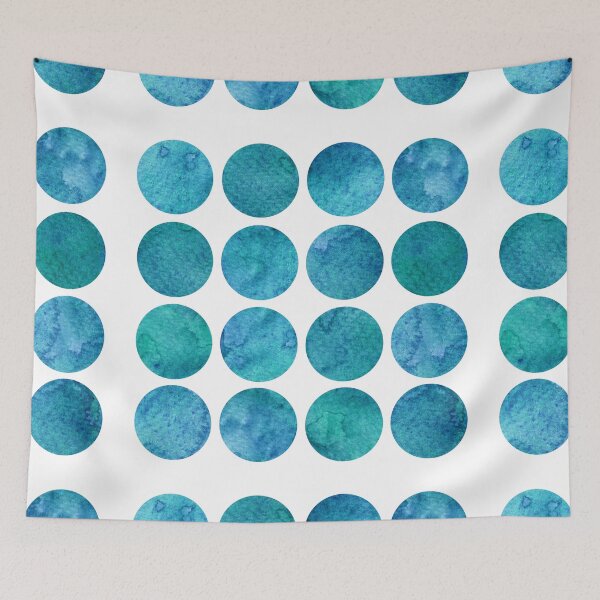 Item preview, Blue Watercolor Dots designed and sold by DanaAndTheBooks.