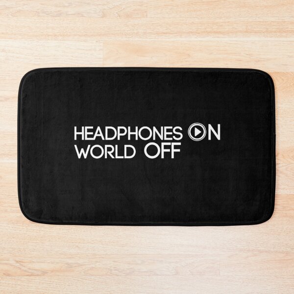 Item preview, Headphones ON World OFF designed and sold by ShineEyePirate.