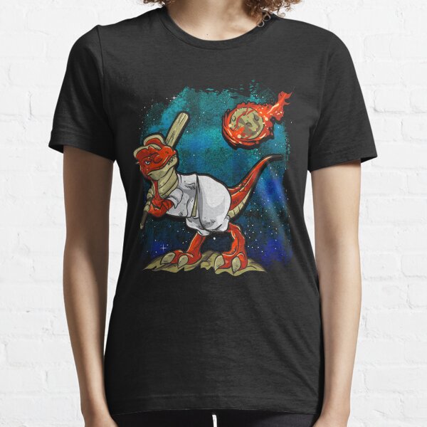 Dinosaur Asteroid Day Extinction Baseball T Rex Meteorite Essential T-Shirt