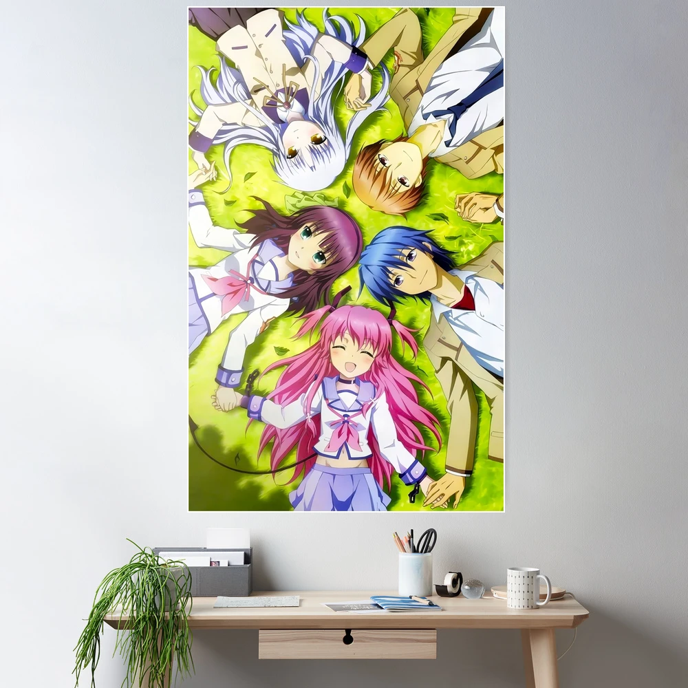 Angel, Otonashi, Yurippe, Yui and Hinata - Angel Beats!