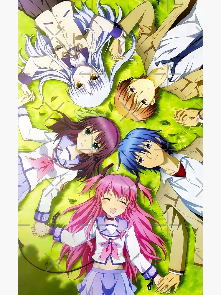 Angel, Otonashi, Yurippe, Yui and Hinata - Angel Beats!