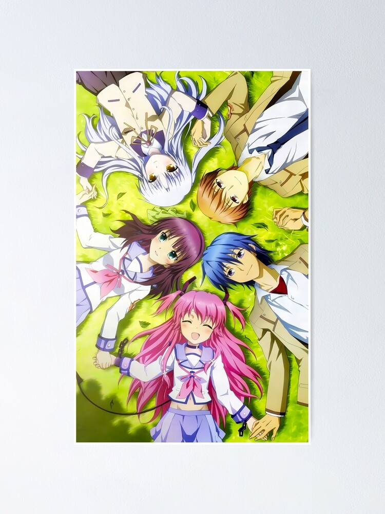 Angel, Otonashi, Yurippe, Yui and Hinata - Angel Beats!