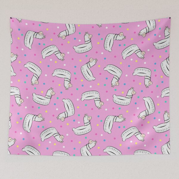 Item preview, Llama pool floats on pink designed and sold by littlearrow.