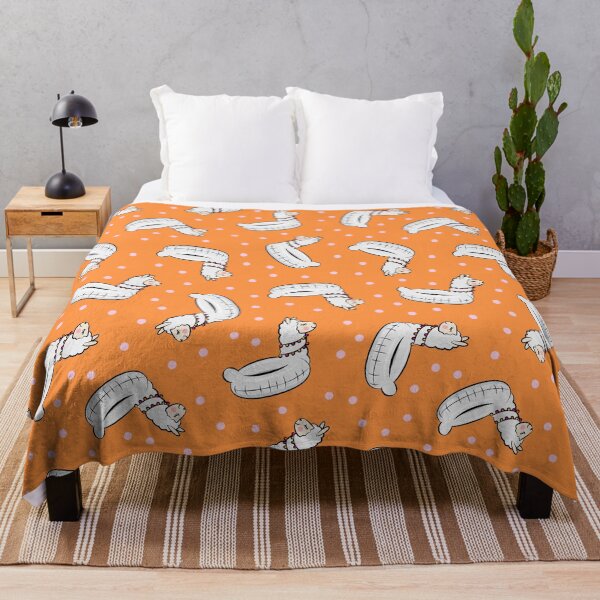 Item preview, Llama pool floats on orange designed and sold by littlearrow.