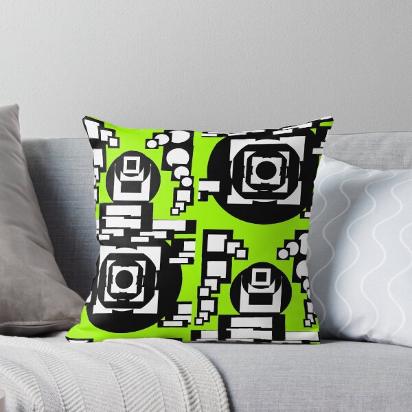 Item preview, pattern with many shapes on green designed and sold by M-Lorentsson.