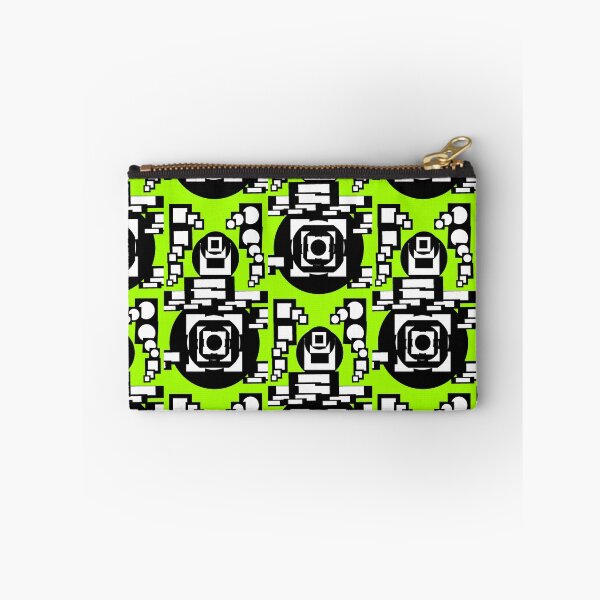 Item preview, pattern with many shapes on green designed and sold by M-Lorentsson.
