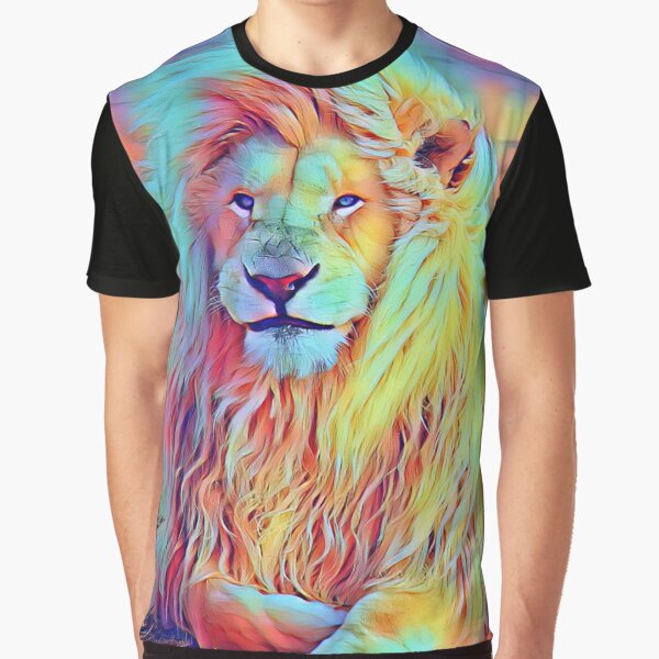 "Colorful Lion Design " T-shirt for Sale by consolidate | Redbubble ...