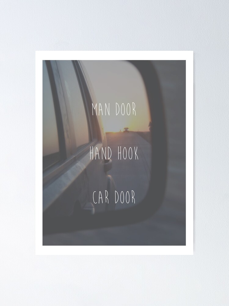man hook hand hook car door