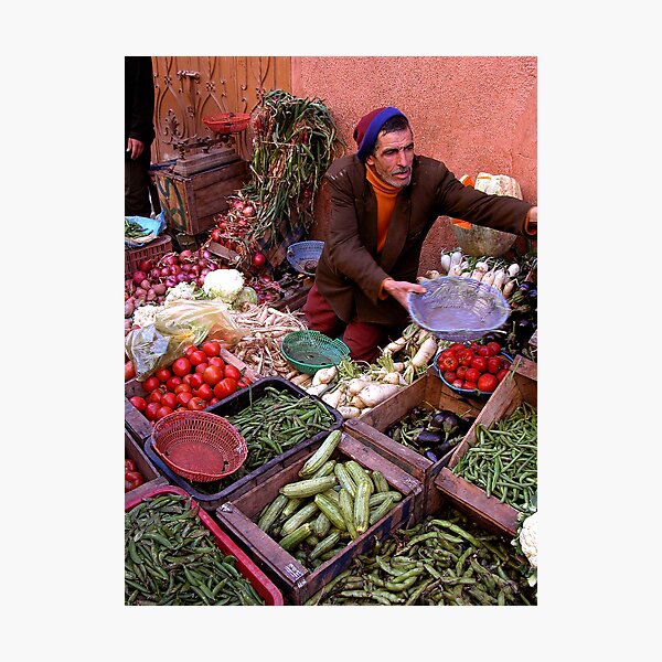 Aperçu de l'œuvre Végétarien Vendeur Marrakech. créée et vendue par romaro.