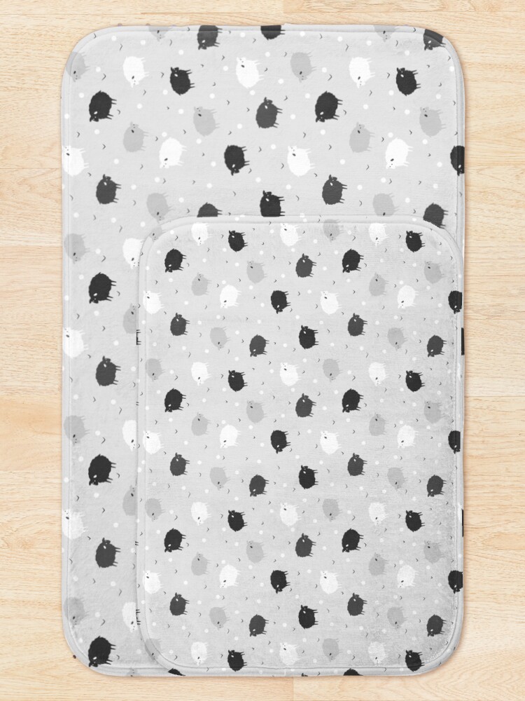 Alternate view of Сount Sheeps Away Pattern Bath Mat
